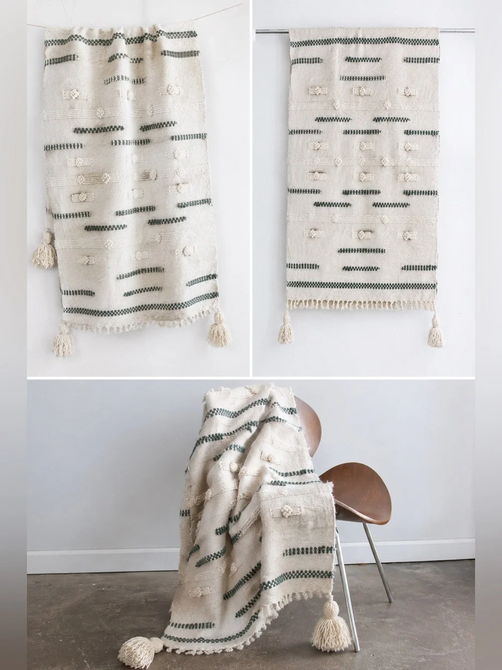Anthropologie Throw Blanket 100% Cotton
